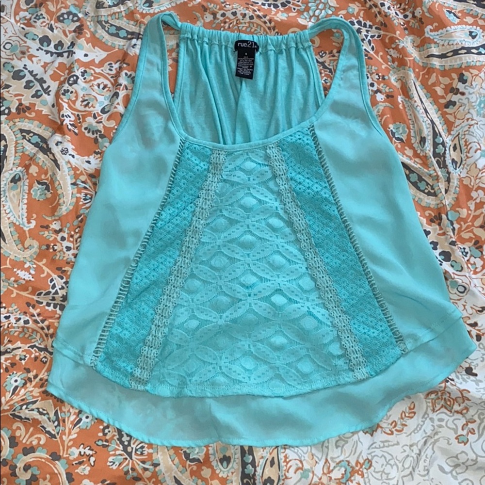 Teal blouse